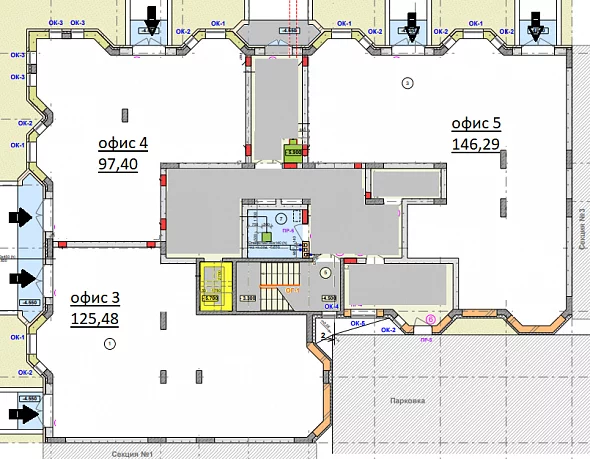 Коммерческий объект, 125, 130 080 ₽/м², г. Волгоград, ул. им Покрышкина, д. б/н,  №1, («ЖК «Резиденция»»), этаж: 1/8